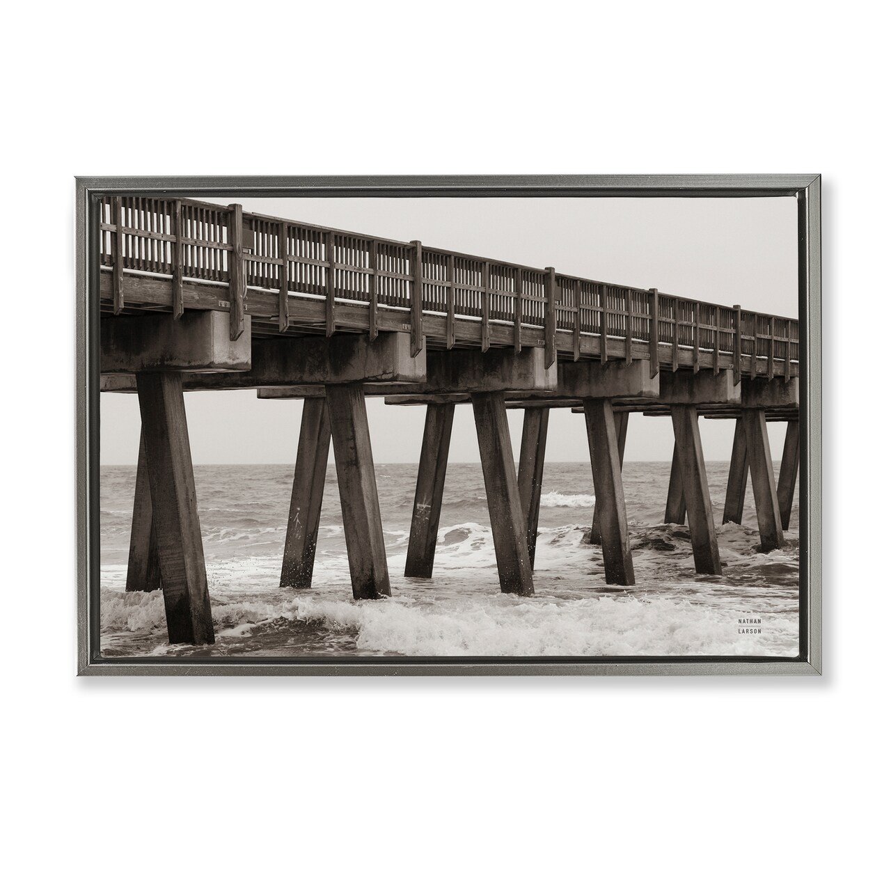 Stupell Industries Pier Angles Structure Floating Frame, design by Nathan Larson